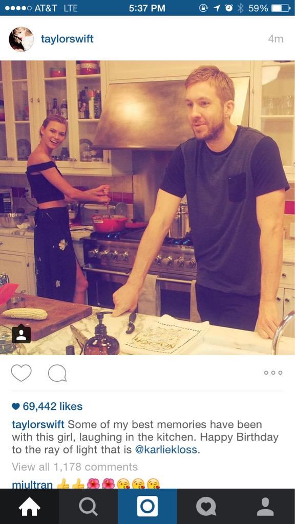 \"Happy birthday to my third whee- I mean friend, Karlie Kloss!\" 