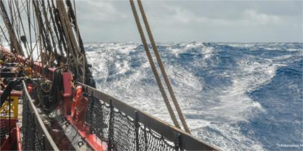Hermione is back on track after facing an intense storm in the north Atlantic. Salute to both Hermione and her crew!