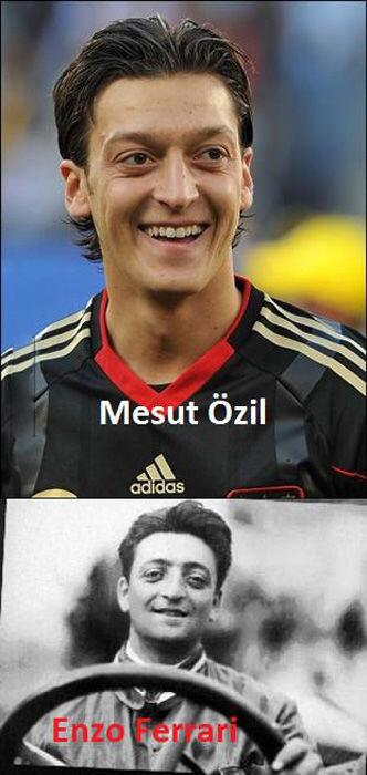 Bate Bola Inglês - CURIOSIDADE: Enzo Ferrari x Mesut Özil Se fossem pai e  filho não seriam tão parecidos.