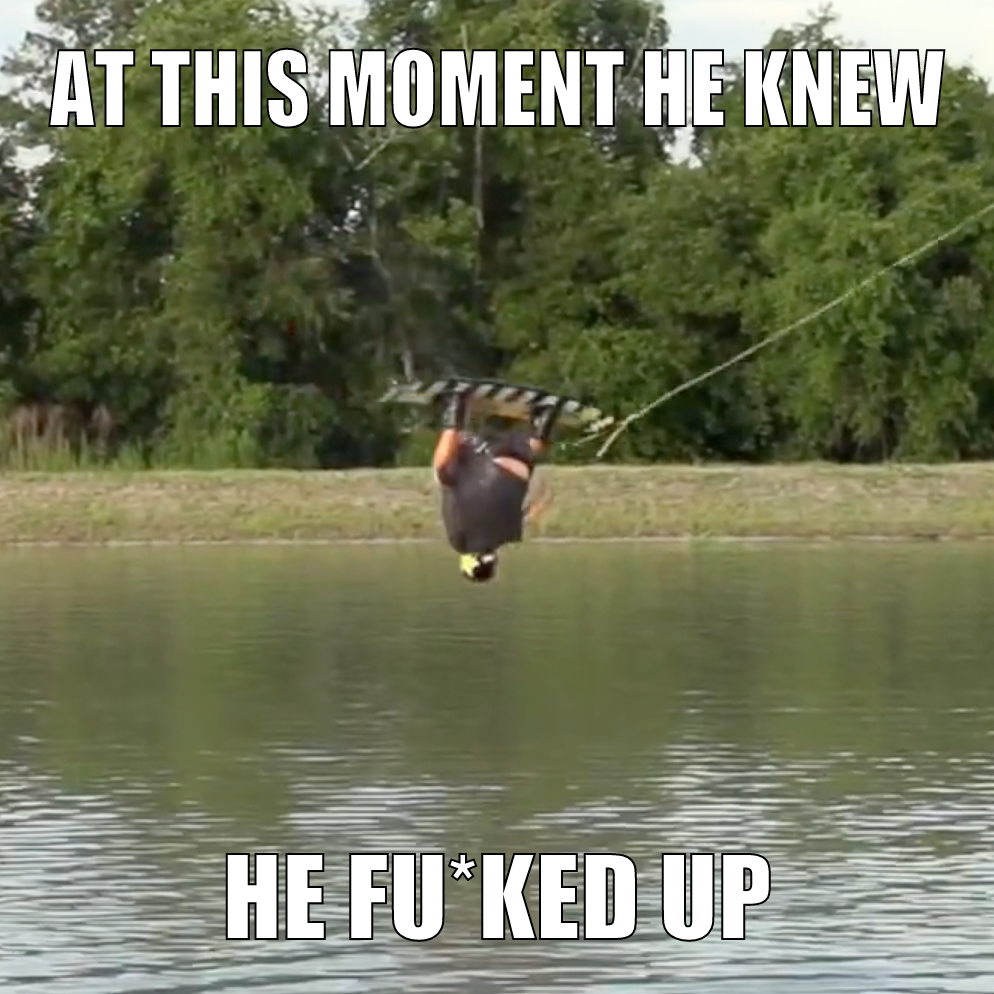 Oh... This feeling... #wakeboard #fail