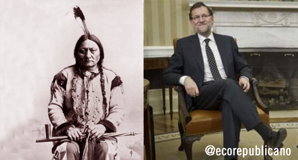 ecorepublicano's tweet photo. Año 1.868 , Toro Sentado.
Año 2.015 , Tonto Sentado. 
#L6Ncis http://t.co/KRqfbN34Oa