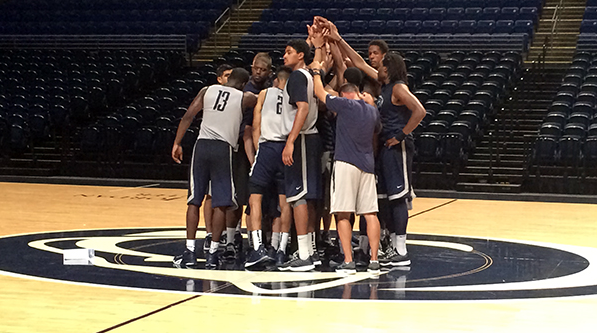 PennStateMBB's tweet photo. ICYMI last week, the summer season has been a period of growth for the #PSUBB senior class. http://t.co/5B3aw1560N http://t.co/ivnkhVDcC7