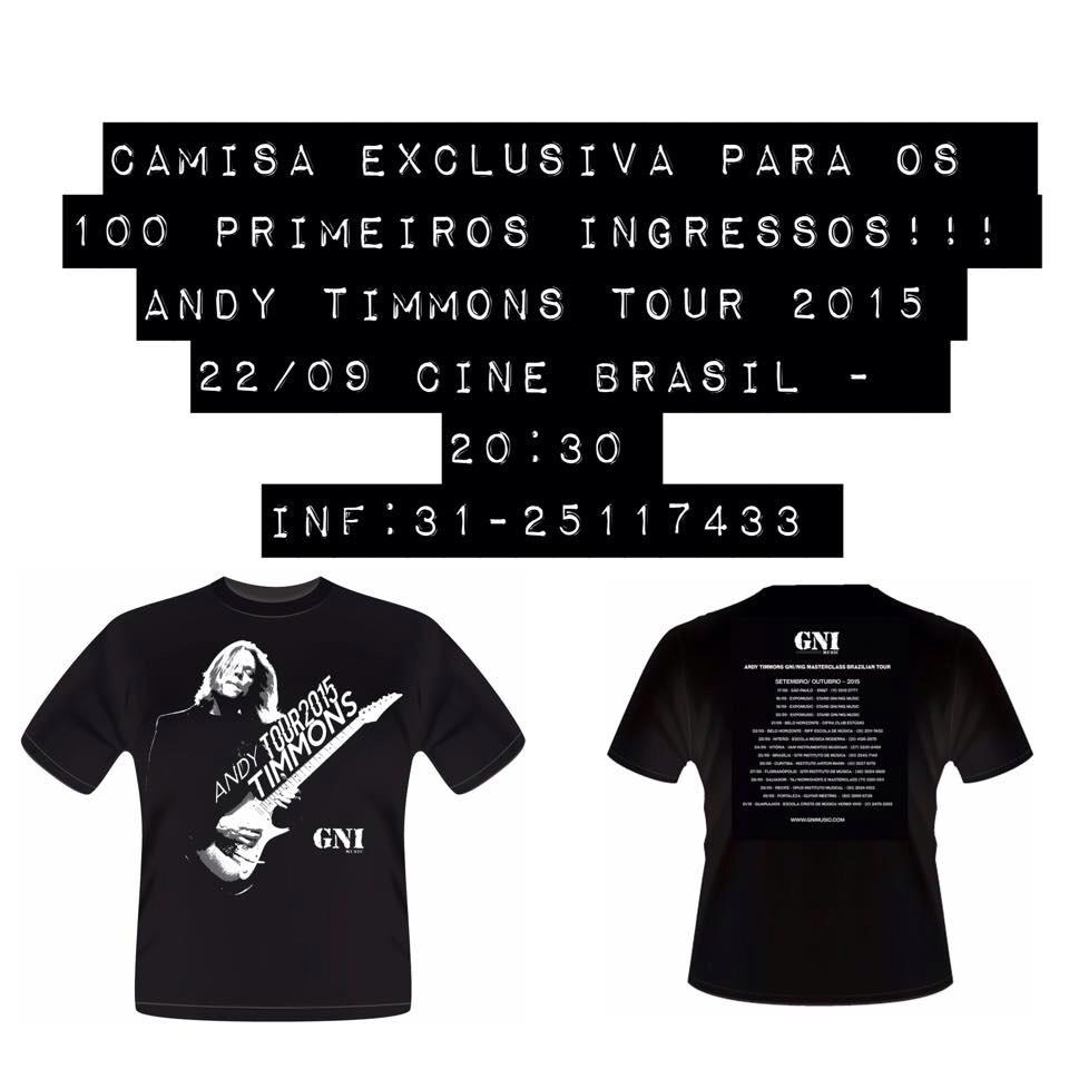 escolariff's tweet photo. Camisa exclusiva para os 100 primeiros ingressos para o workshop do Andy Timmons! Garanta já o seu 31-25117433 http://t.co/26eTYqUJ3S