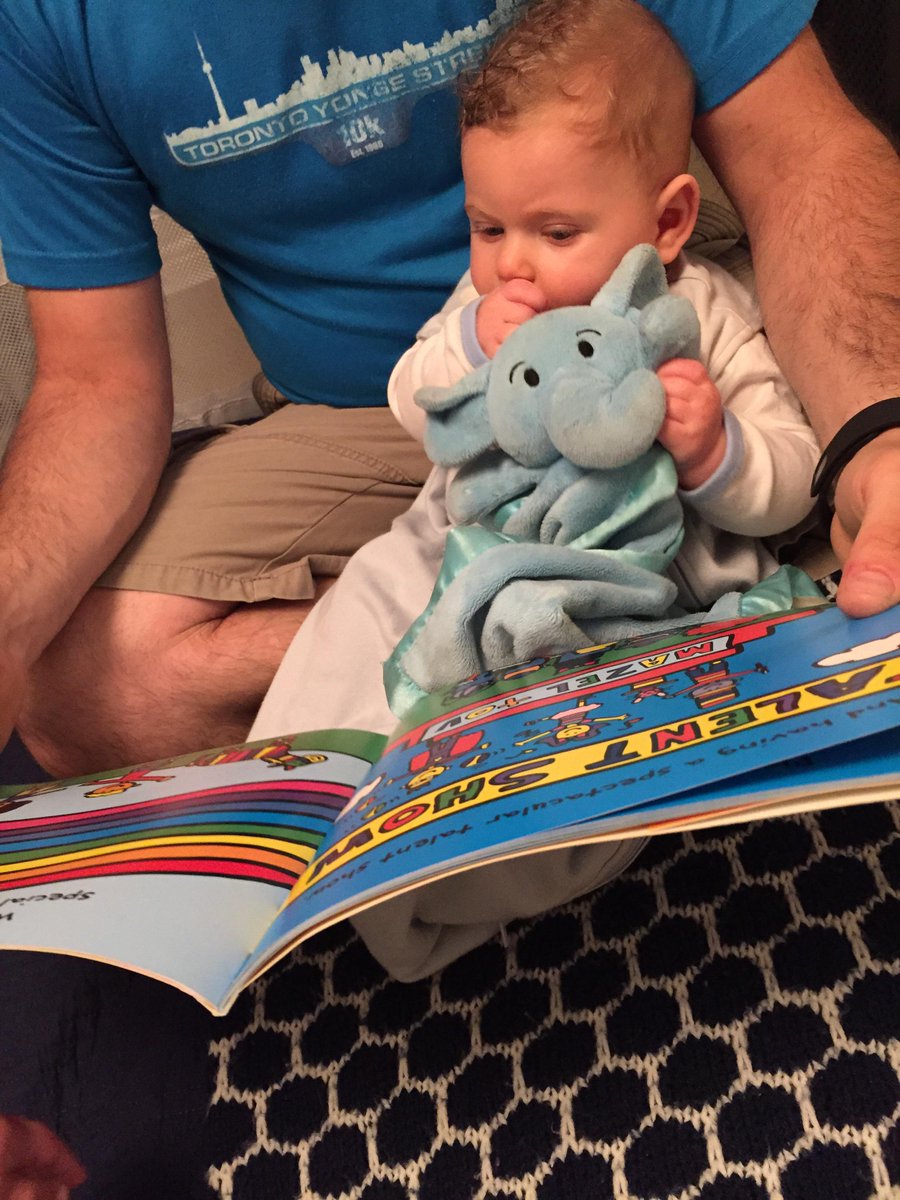 Enjoying a good book with @as_levy. #ReadEarlyAndOften #parenting #Kidshealth