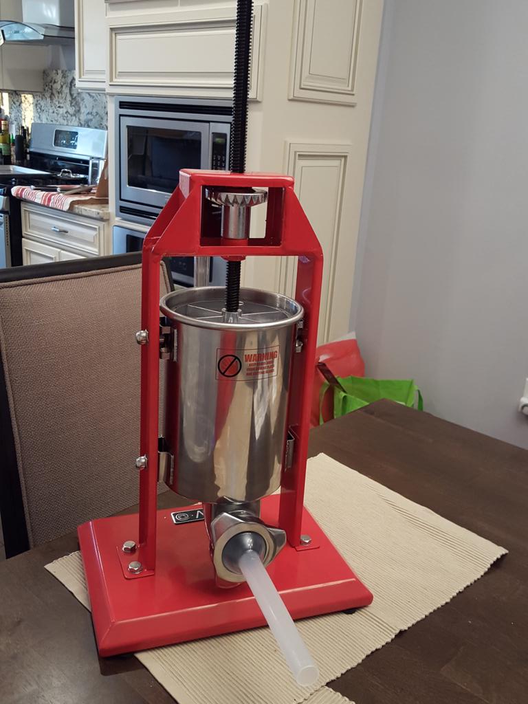GoodTuckn's tweet photo. New hardware to help the #GoodTucknSausage making. #goingprofessional http://t.co/EnwaGOdwsY