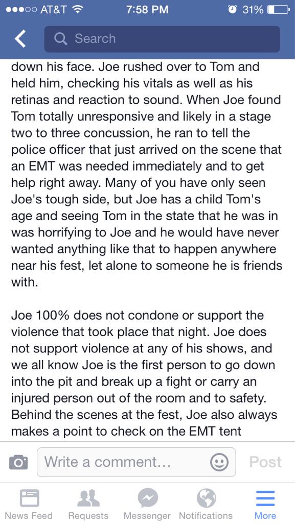 madiwxtkins's tweet photo. For those of you who keep asking why Joe + TIHC haven't spoken out about @BastardCries, read this and RT http://t.co/yhx7SI1QRX