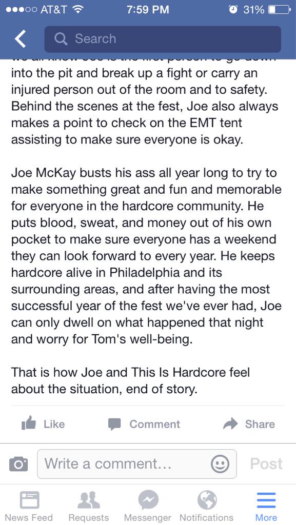 For those of you who keep asking why Joe + TIHC haven't spoken out about @BastardCries, read this and RT