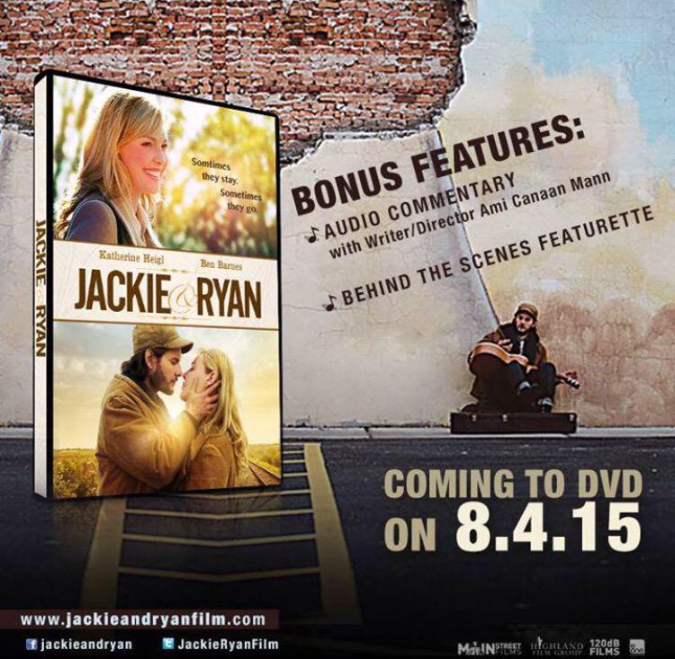 Coming tomorrow on DVD!! <a href="/KatieHeigl/">Katherine Heigl</a> <a href="/amicanaanmann/">Ami Canaan Mann</a> <a href="/JackieRyanFilm/">Jackie & Ryan</a> #JackieandRyan #dvd #movie #film
