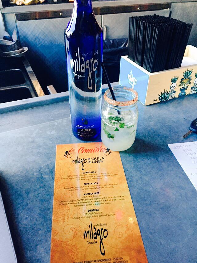 Enjoying a cross between a #margarita and a #mojito before the Milagro #Tequila dinner 😍Downtown #LasVegas 😍