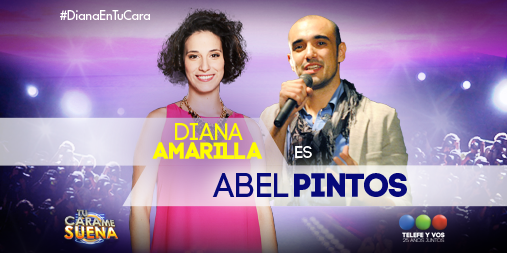 TuCaraMeSuenaAR's tweet photo. Convertida en @AbelPintos #DianaEnTuCara asume su primer desafío imitando a un hombre. #TuCaraMeSuena http://t.co/7lF2G0rjfx