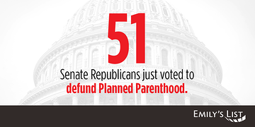 emilyslist's tweet photo. The #GOP almost voted to defund @PPFA. Say you #StandwithPP: http://t.co/Oc4nCKbm0T http://t.co/bBBy7PzZuD
