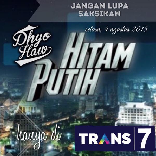 DhyoHaw's tweet photo. Hawers jangan lupa Saksikan @HitamPutihT7 Hari ini ;) http://t.co/G1f2PFKbUo