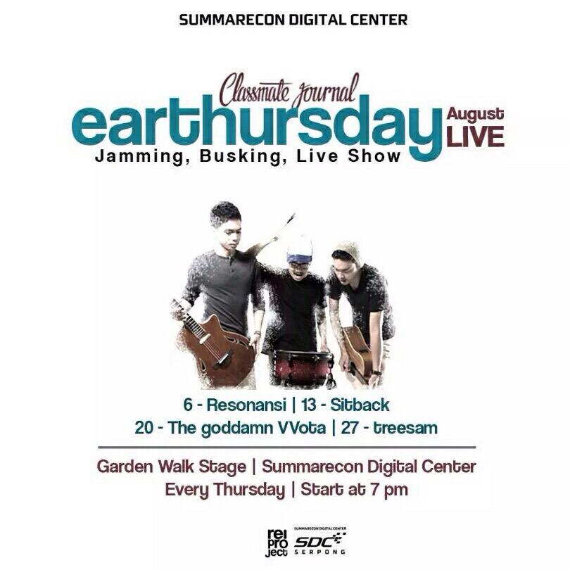 endahNrhesa's tweet photo. EarThursday are back! Kamis ini bakalan ada @CMJNmusic dan Resonansi di @SDCSerpong mulai jam 7 mlm! #earThursday :) http://t.co/SXHHEQyjQ4