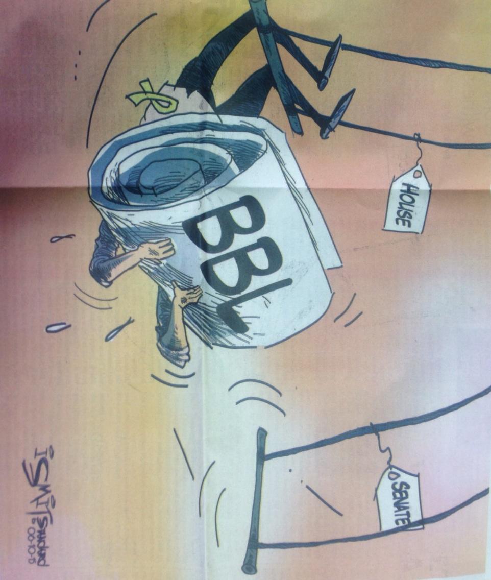 mcoronelferrer's tweet photo. Old editorial cartoon in June still valid 4 overdue Senate committee #BBL report. #HearMindanao #AllOutPeace http://t.co/MeuV4fEter