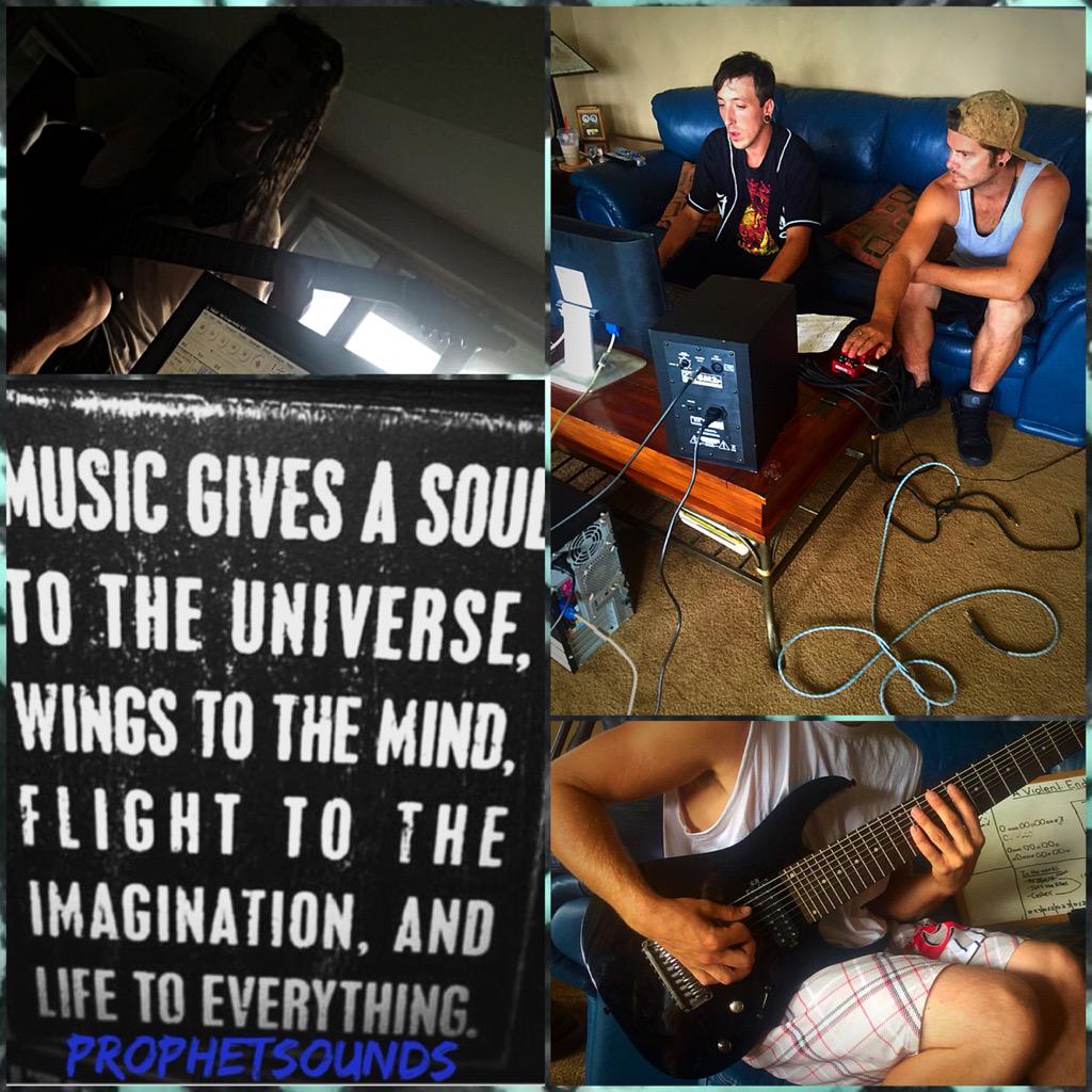 Can't wait to release our Demo ! Just making sure everything is sounding tight 💀🎸💀🎸💀  Will be on Facebook soon ! \m/