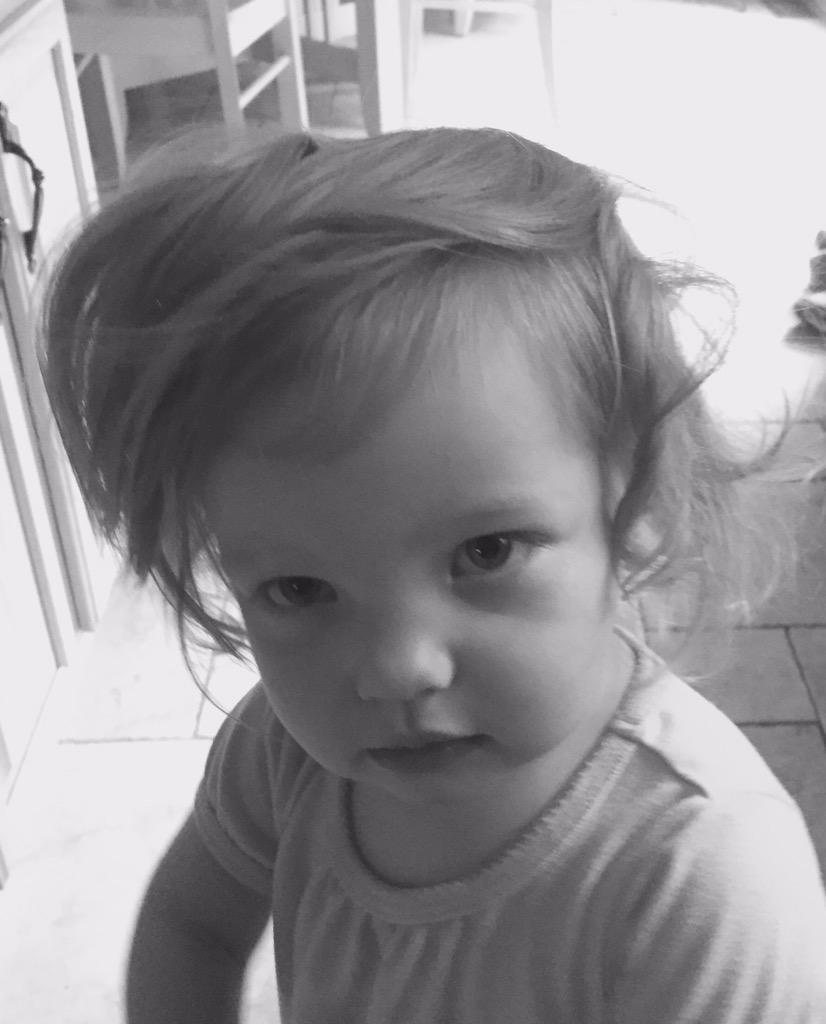 brianvlyons's tweet photo. Baby Donald Trump says vote American! http://t.co/Y1wz8AXCyc