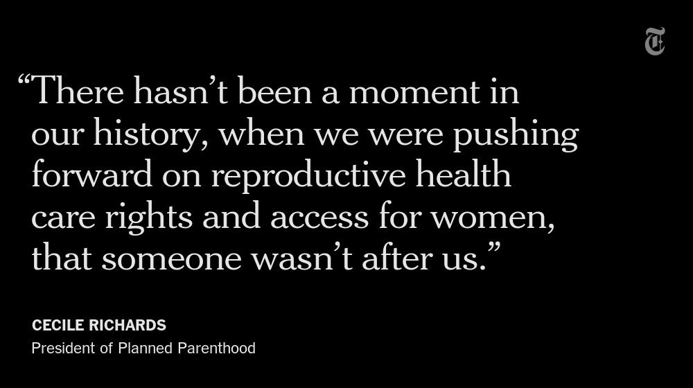 Planned Parenthood leader defends group as Senate blocks bill to end its funding nyti.ms/1IIGBuB