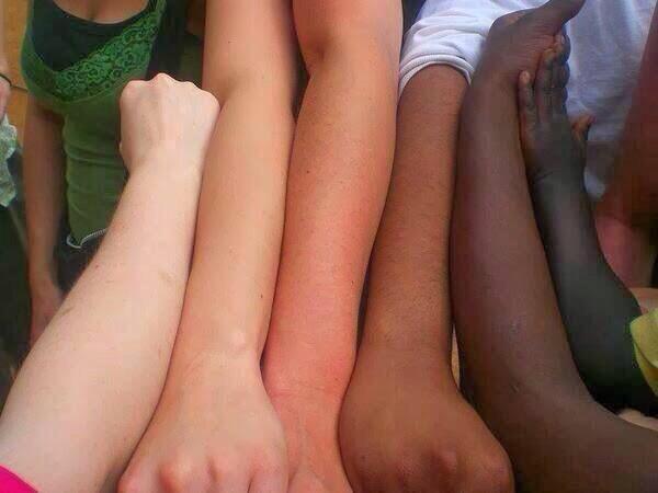 SwedishCanary's tweet photo. Human rainbow... God truly loved variety in all his creation... http://t.co/pC32afCH5O