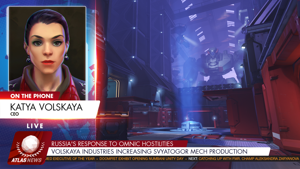 Overwatch Interview Volskaya Industries Ceo Announces Increased Mech Production After New Attacks From Siberian Omnium Http T Co Cpu0hkac80