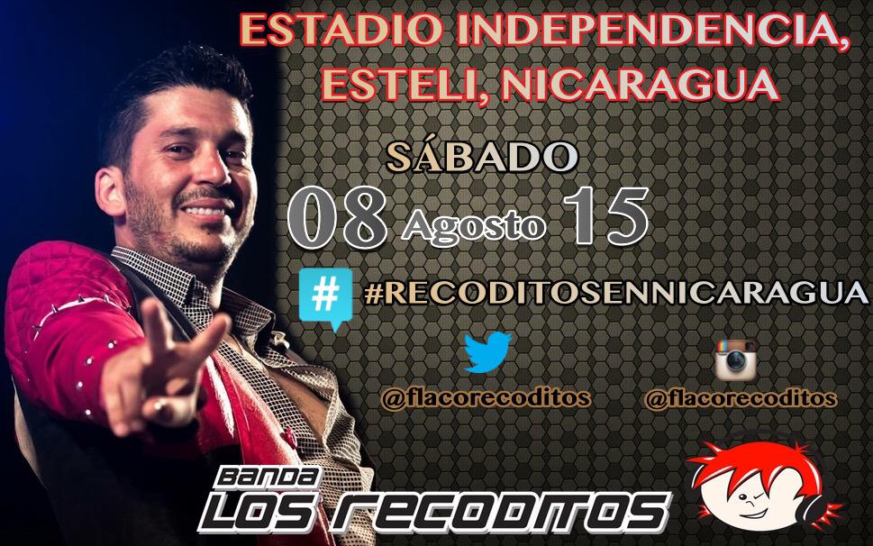 luisangelelfla's tweet photo. Esta sábado 8 de agosto nos vemos por primera vez en Estelí, Nicaragua @BANDARECODITOSS http://t.co/2FYkLtgcN1