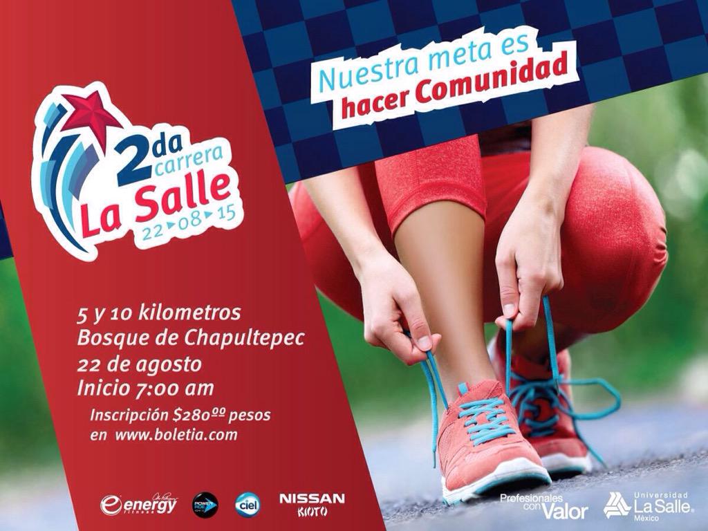 ChokFm's tweet photo. Ya están listos para la 2ª carrera de @LaSalle_MX? RT http://t.co/d0dTGoQSeW
