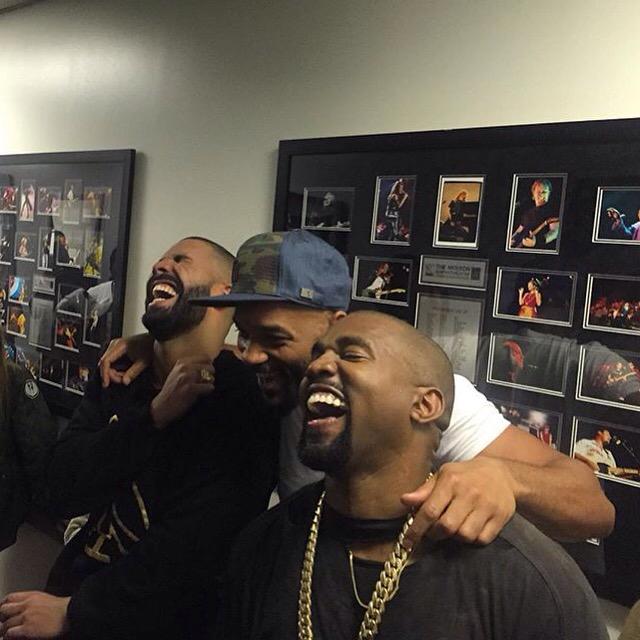 Power1051's tweet photo. .@Drake x #WillSmith x @KanyeWest at #OVOFest http://t.co/ncMvzFYIzx