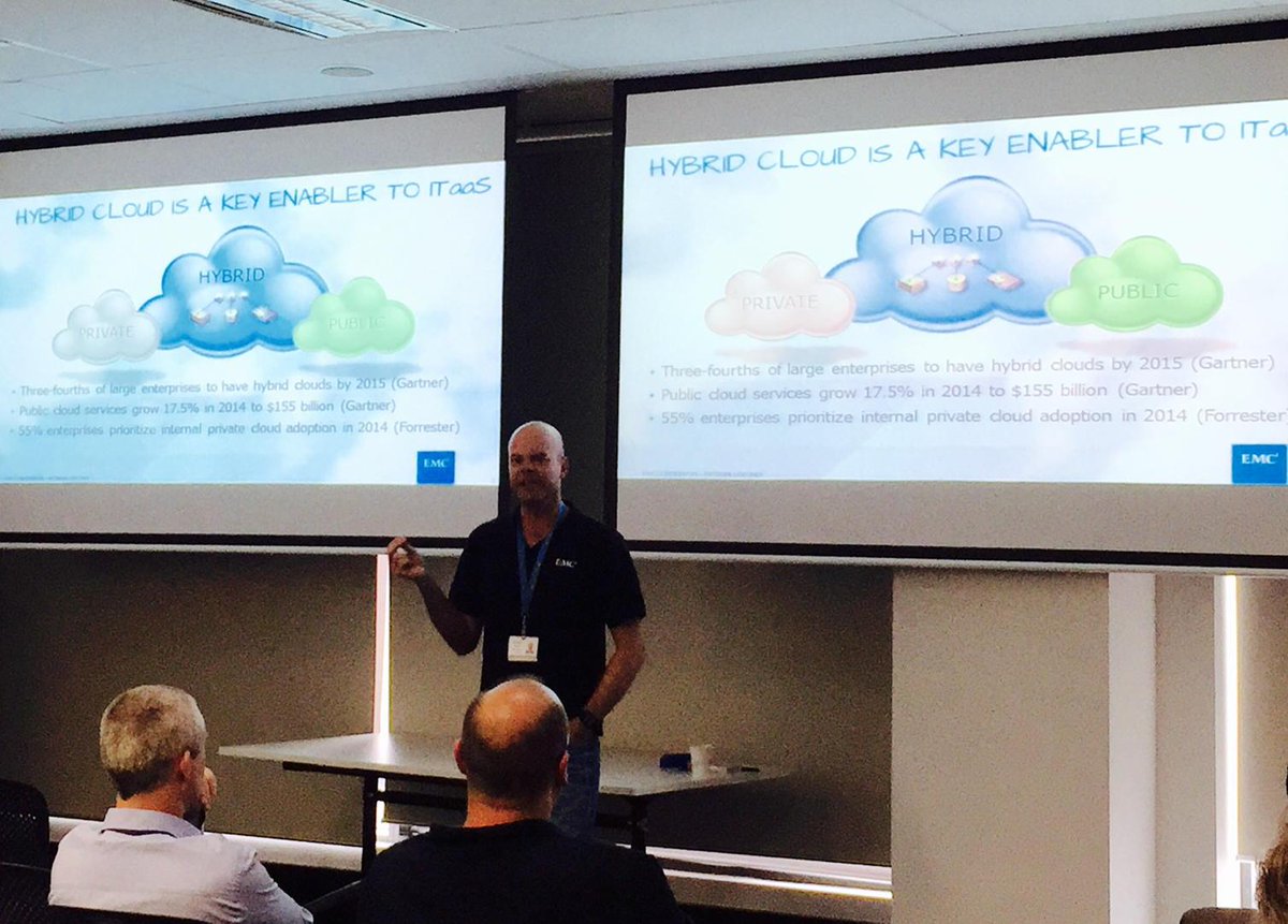MattZwol's tweet photo. #DataProtecting the #Cloud at #VSEFORUM with .@JerryVochteloo #EMCSEs http://t.co/L9dZt6oXfA