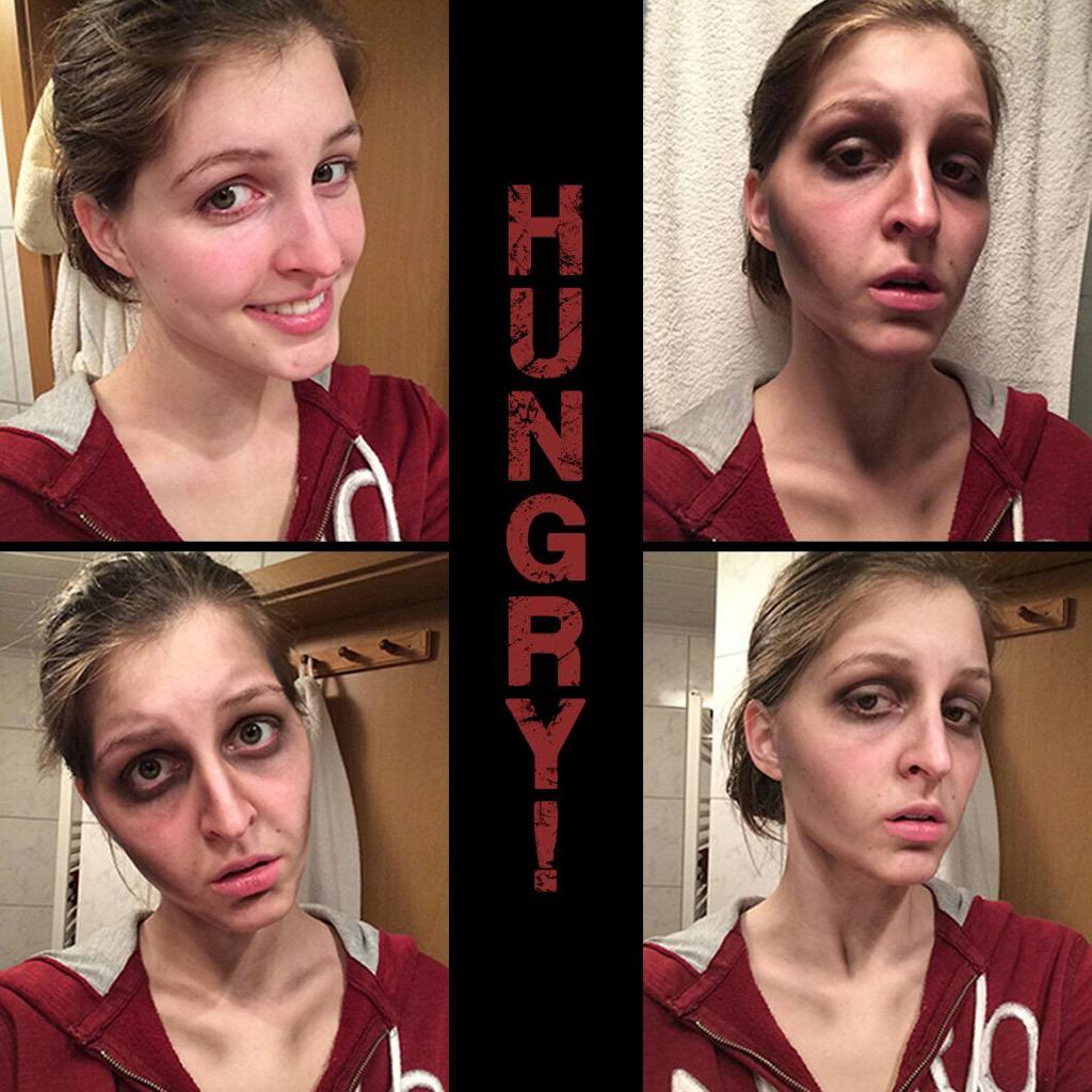 NinaM2703's tweet photo. Starvation / hunger make up! #makeupartist #AlwsysKeepFighting http://t.co/zk0KXik0bV
