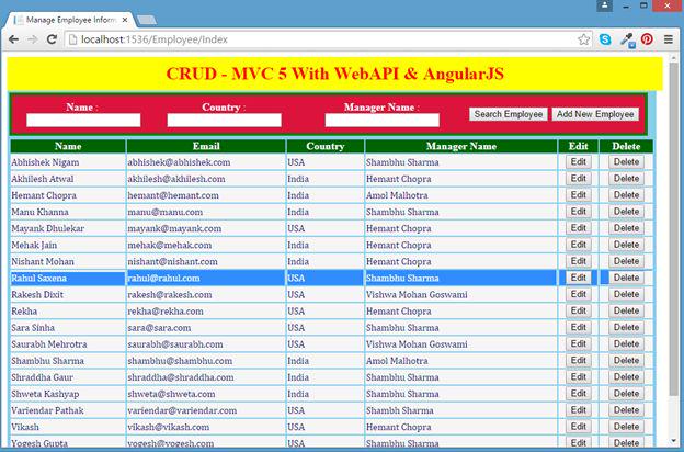 CsharpCorner's tweet image. #CRUD - #MVC5 and #WebAPI2 With #AngularJS by @rahulsaxena9899 CC @CsharpCorner c-sharpcorner.com/UploadFile/rah… #aspnet