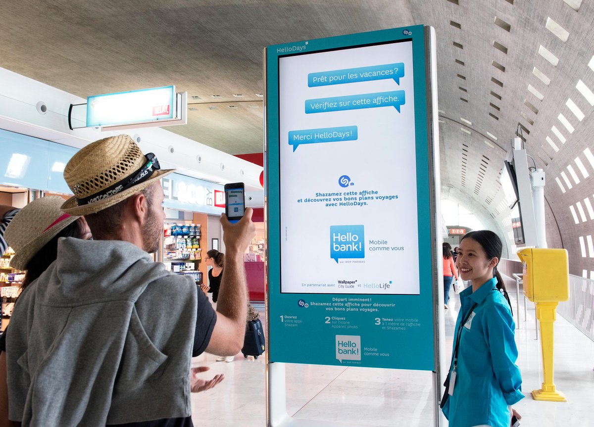 actusmediasadco's tweet photo. Profitez des #HelloDays à l’aéroport | Actus,Médias&amp;Co http://t.co/01xs1jpdit @Hellobank_fr @JCDecaux_France @Shazam http://t.co/XjEwgTAPiv