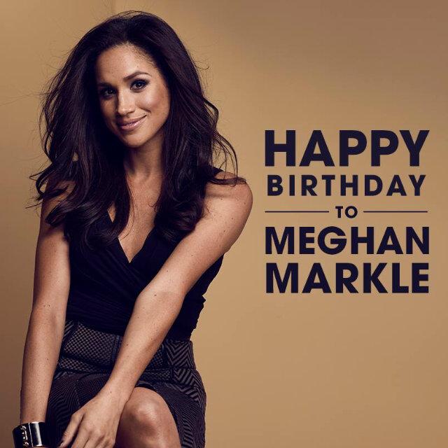 Happy Birthday to Meghan Markle hope u have an Amazing day!!! 