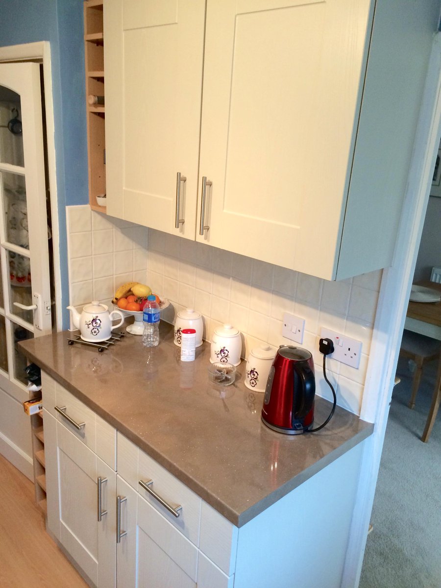 ddbarnham's tweet image. When you love your #kitchen #makeover - you love making a cuppa! Door style: Warwick in Oakgrain Mussel