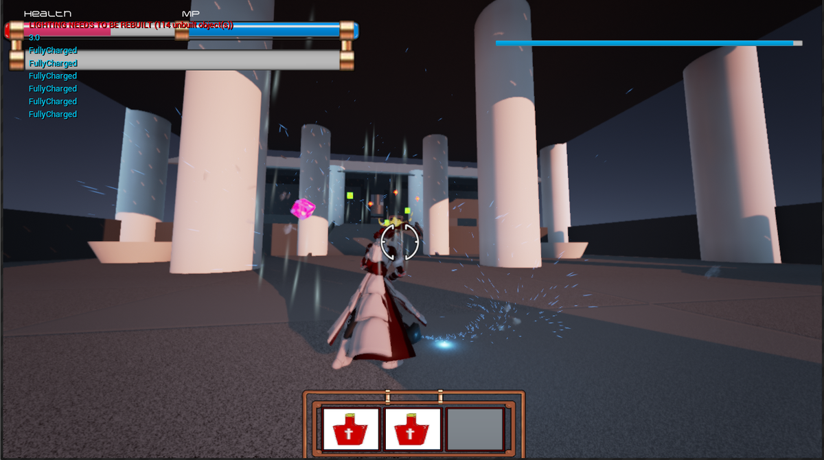 SpiritFoxGames's tweet photo. Testing our game #RelicWitch, damage dealt to relic by smashing spirits into it! #gamedev #indiegamedev #indiegame http://t.co/fNL66vT1vI