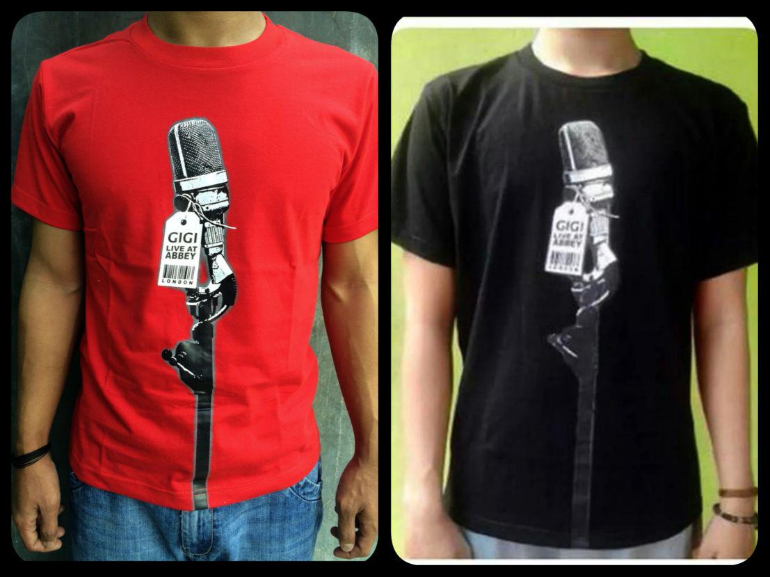 T-shirt <a href="/GIGI_Band/">GIGI</a> live at abbey mic red/black sms/whatsapp: 081809506161 | 100rb Rupiah (blm tmsk ongkos kirim)