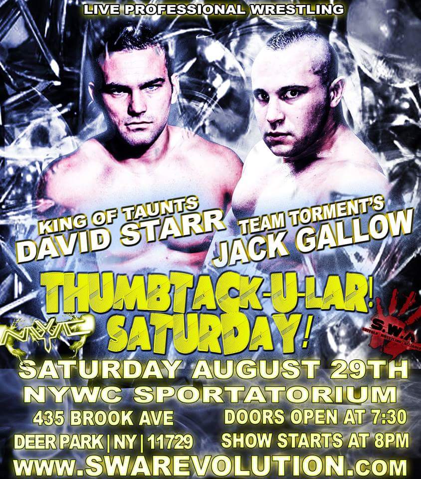 ShutUpAndWrestl's tweet photo. #davidstarr #jackgallow #lookatit #kingoftaunts #teamtorment #professionalwrestling #asseenontv #firsttimeever #swa http://t.co/tGqmzKnpsh