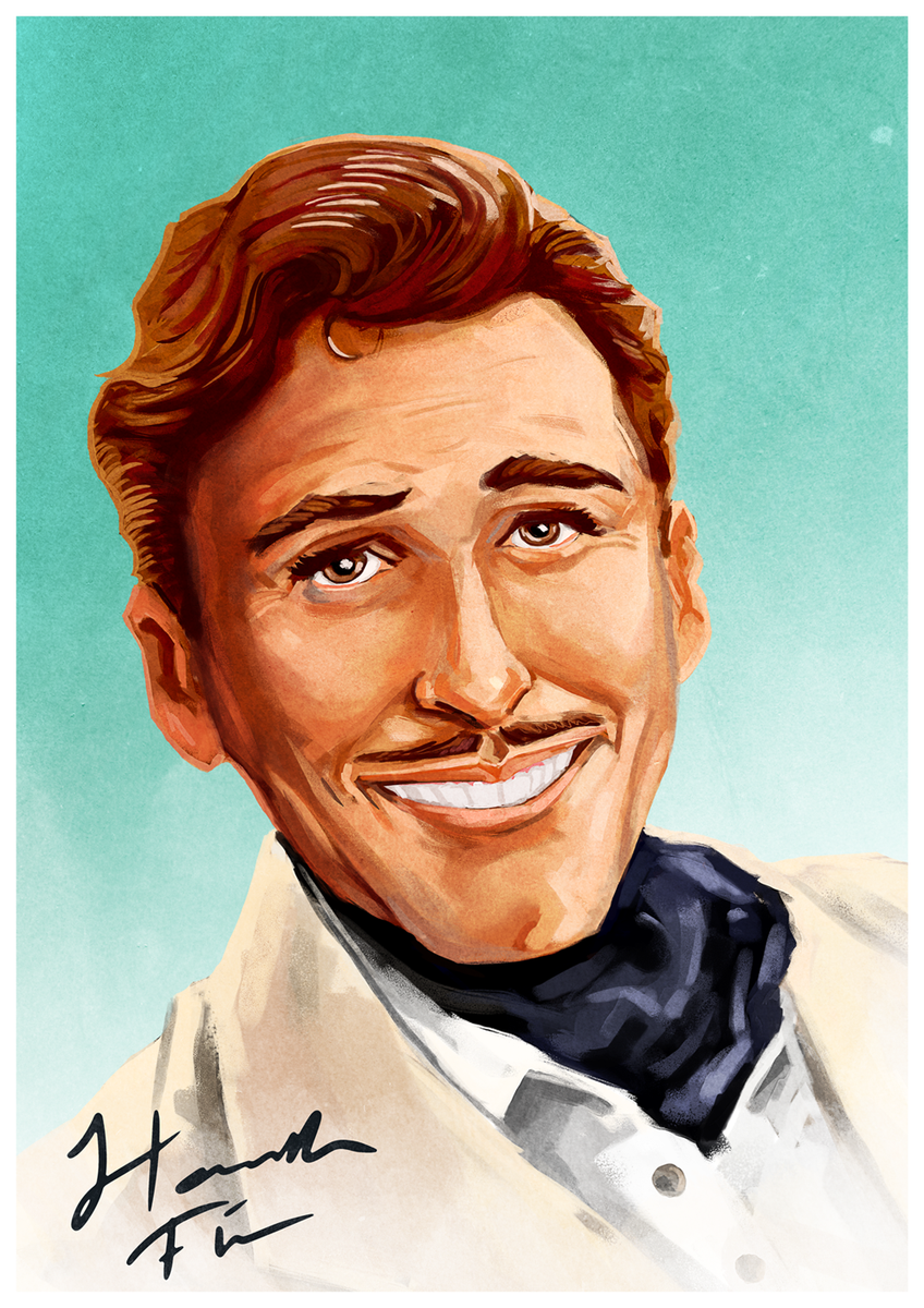 0010_Games's tweet photo. Awesome portrait of renowned movie star Harrold Finn by @Grangmar! Next: Turning it into a poster #gamedev #gameart http://t.co/7kYC3SQE70