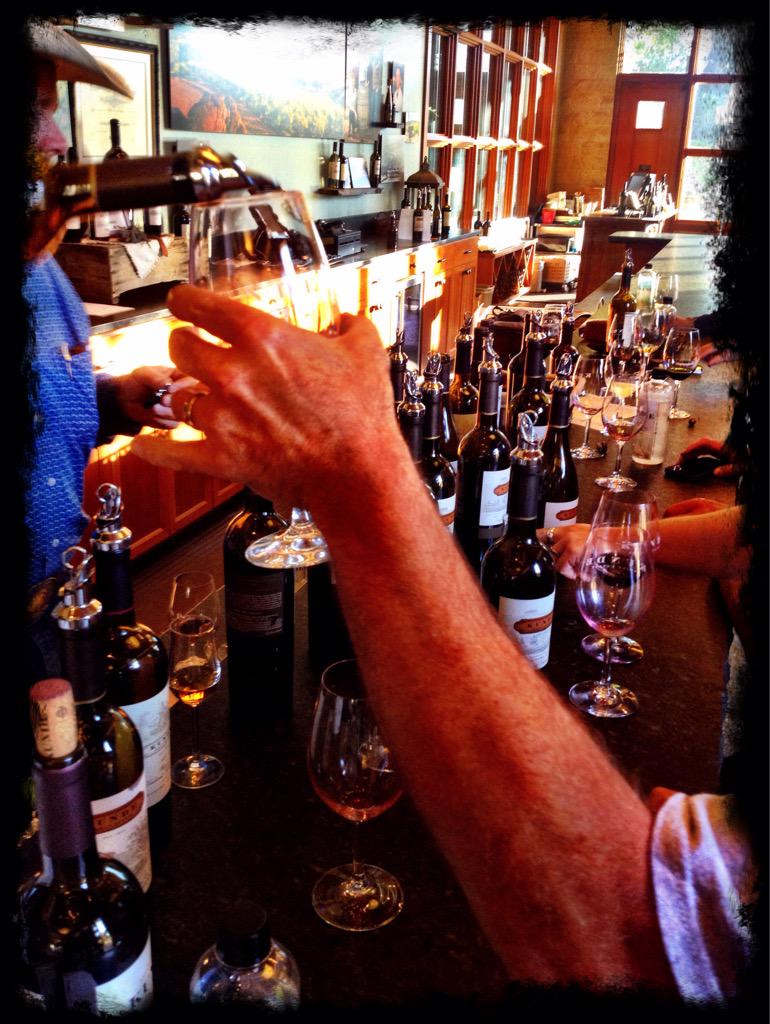 Great afternoon at Kunde Family Vineyards out here in wine country, CA. Gotta taste em all! Cheers!