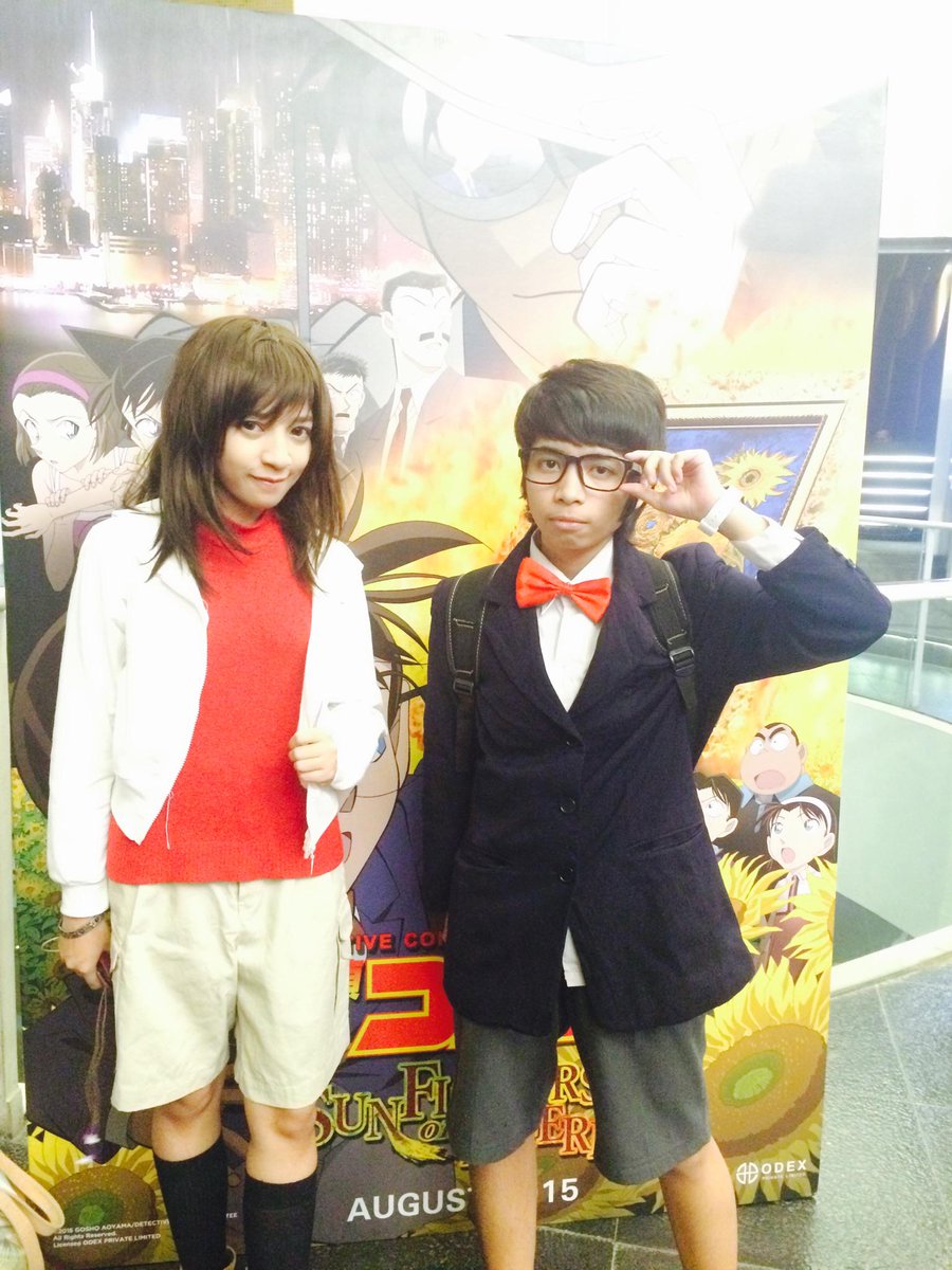 CGV_ID's tweet photo. Wah...sudah kedatangan Conan Edogawa dan Haibara di premiere DETECTIVE CONAN: SUNFLOWERS OF INFERNO di CGV blitz GI! http://t.co/y0p0AY4wRM