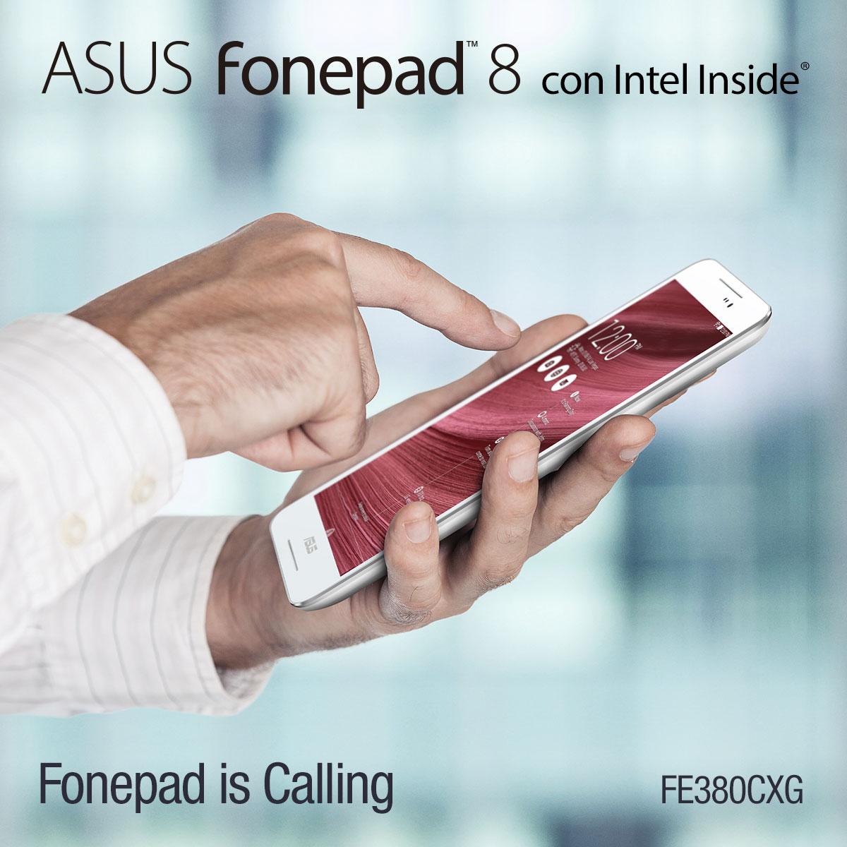 ASUSItalia's tweet photo. Lasciatevi conquistare dalla versatilità di #fonepad 8 FE380CXG: è tablet e anche telefono! http://t.co/zsX8809zzc http://t.co/buW7hQEFK9