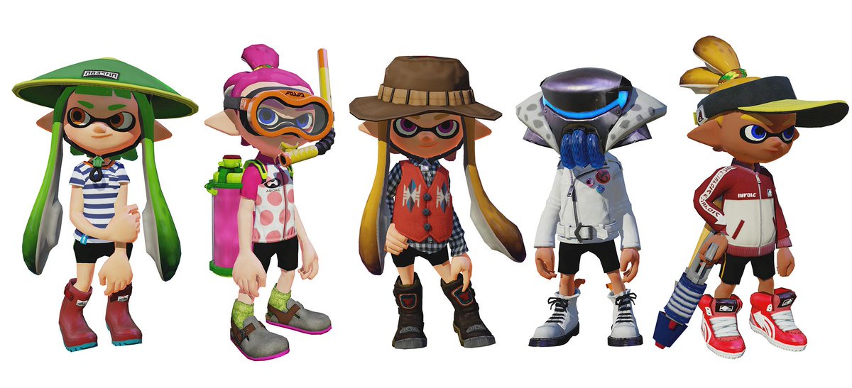 Splatoon スプラトゥーン Ar Twitter 大型アップデートでは約40種類のギアが追加される ブイヤベースに並ぶものや 特殊な条件で手に入るものもあるらしい アタマからクツまで最新アイテムで揃えるのも良いが お気に入りのコーディネートにアクセントを加えるの