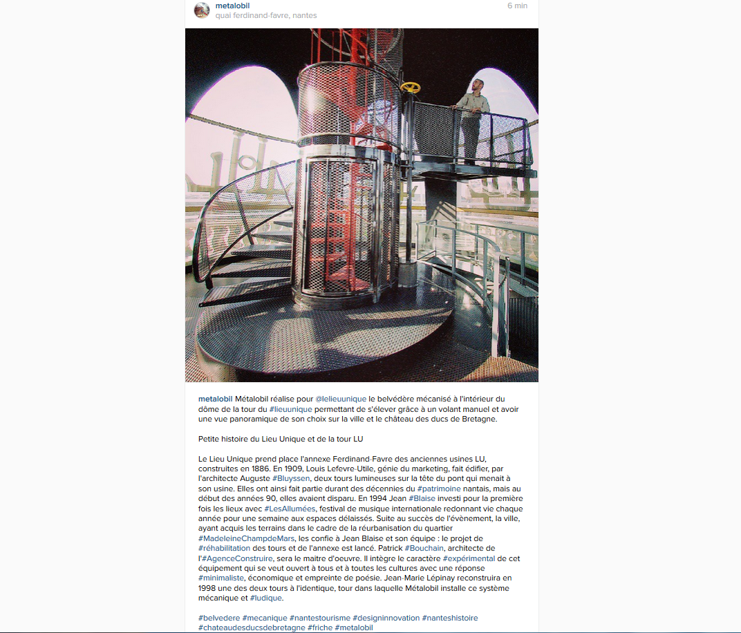LolaNcl's tweet photo. Historique de @lelieuunique et la #tourLU #Nantes sur #instagram de #Metalobil https://t.co/35F2maaMx8 #designludique http://t.co/fMPK8PYVZs