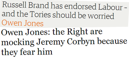 GuidoFawkes's tweet photo. Owen Jones: Then and Now: plus ça change, plus c’est la même chose…  http://t.co/TfqMAP7D25 http://t.co/2sQGplYrev