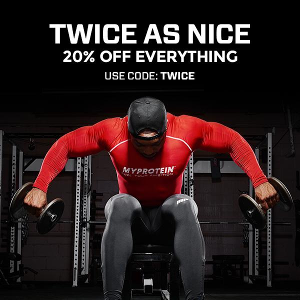 Myprotein's tweet photo. #MYPDEALS
20% off everything and we'll send you another 20% code to use in September!
http://t.co/uEwzqgcqKO http://t.co/fNy1QqNnZj