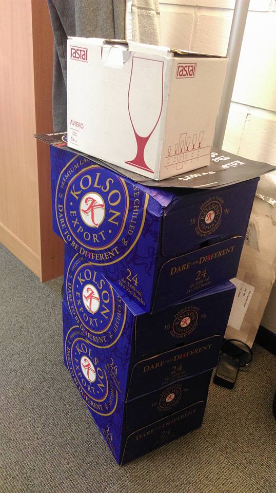 marcusbknight's tweet image. A lovely delivery from the good folks at @ExportKolson A welcome addition to the @cookingvinyl fridges!