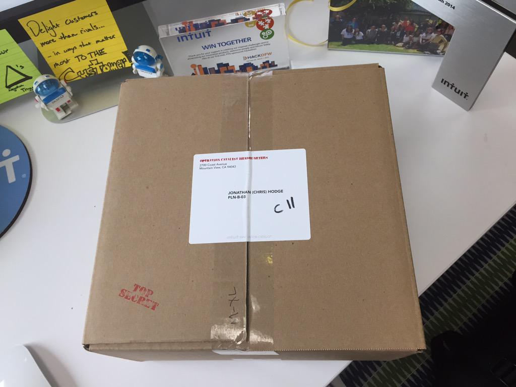 Sconnievation's tweet photo. Some seriously cool things are brewing @Intuit #operationcatalyst #TopSecret http://t.co/kQudf8SWwV