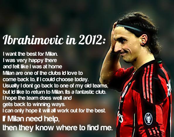 #ZlatanIbrahimovic #ACMilan #acmilan2015 #transfernews #SerieA #Zlatan #football <a href="/acmilanturkiye/">AC Milan Türkiye</a> bize dönecek :)
