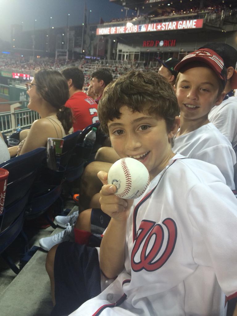 Thank you <a href="/Taylor_Michael3/">Michael A Taylor</a> for making this kid's first Major League Baseball game unforgettable!!