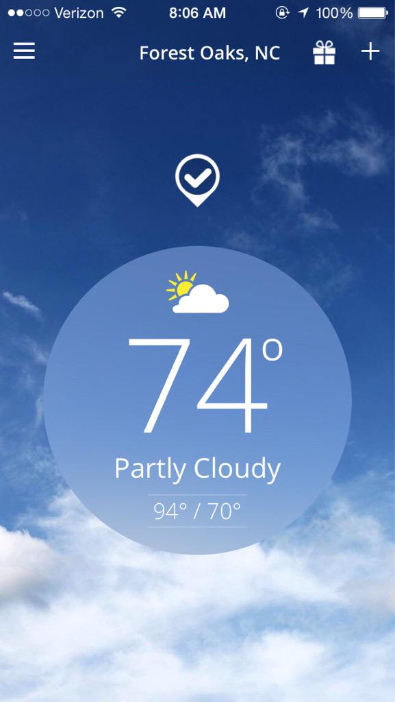 kellypomeroy's tweet photo. What a difference to be back in NC! #PackAbroad http://t.co/a4o6NVc1pR