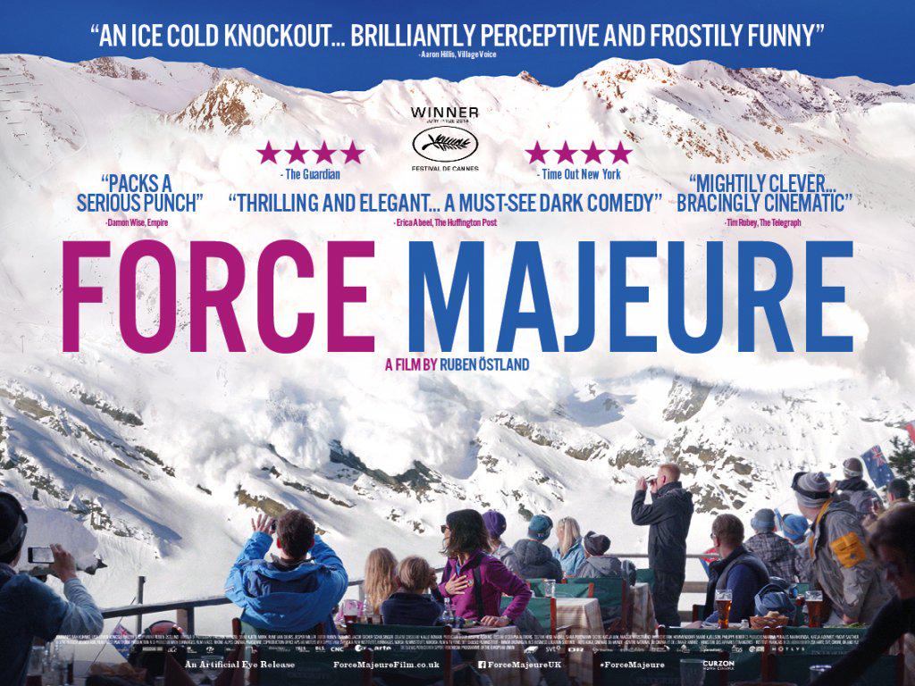 #MustSeeMovie! Force Majeure is a humourous Psychodrama. Be at <a href="/LightHouseD7/">Light House Cinema</a>  6pm Tonight! #thrillerfilms #alps