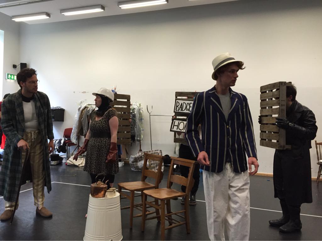 WillowsWaterloo's tweet photo. Today's rehearsal takes place in Badgers home. @WaterlooEast - opening night 1 week away. #willowswhispers http://t.co/OQnylirSaX